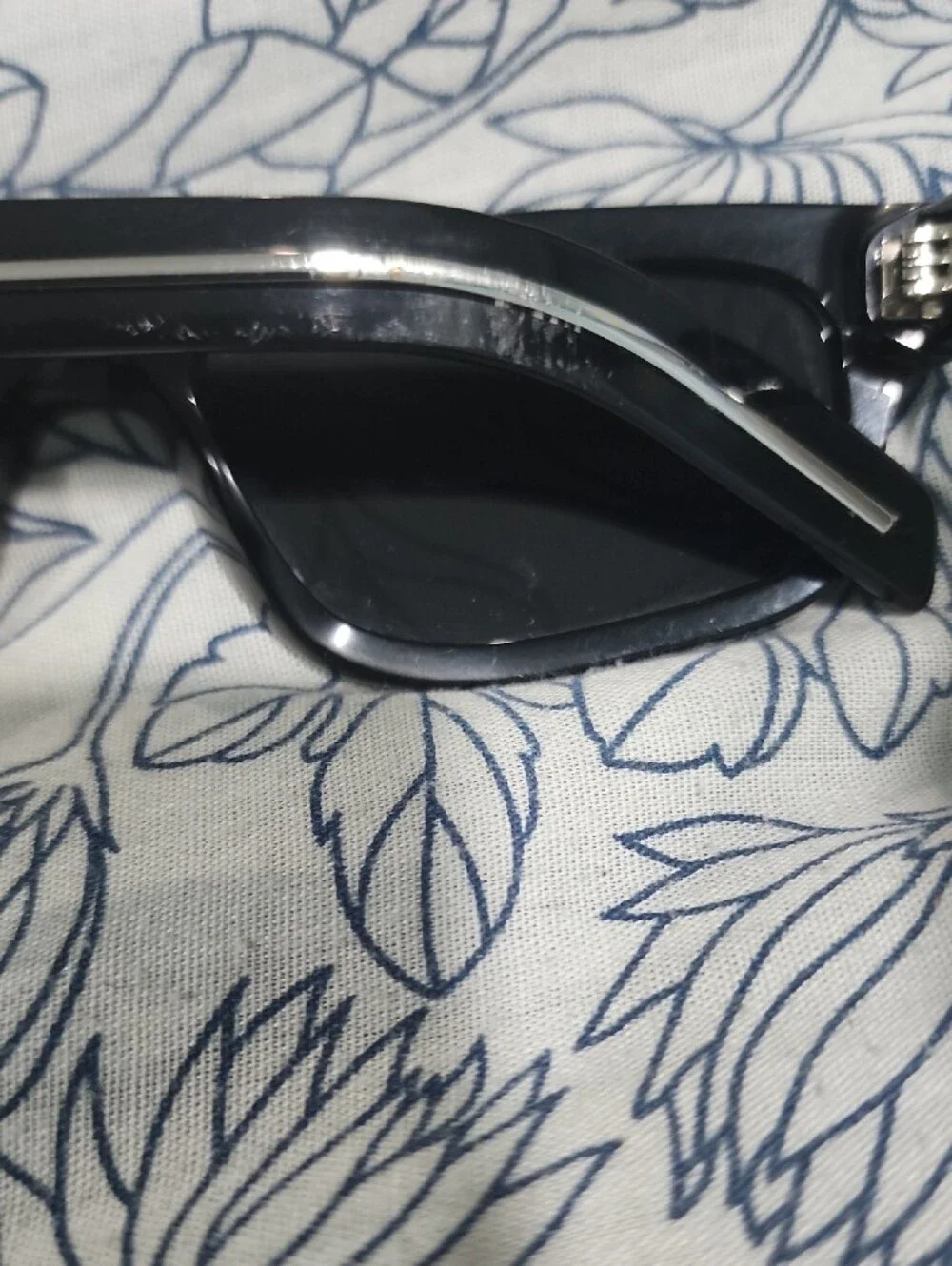 Prada Unisex Black Rectangular Sunglasses
